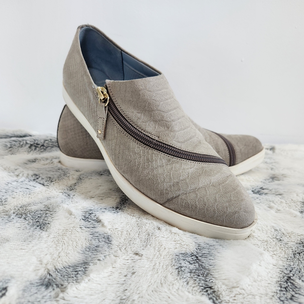 ❌️SOLD❌️ Dr. Scholl's Gray Zip-Up Ankle Boots